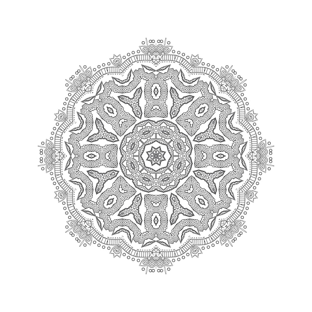 vector de mandala para un hermoso diseño