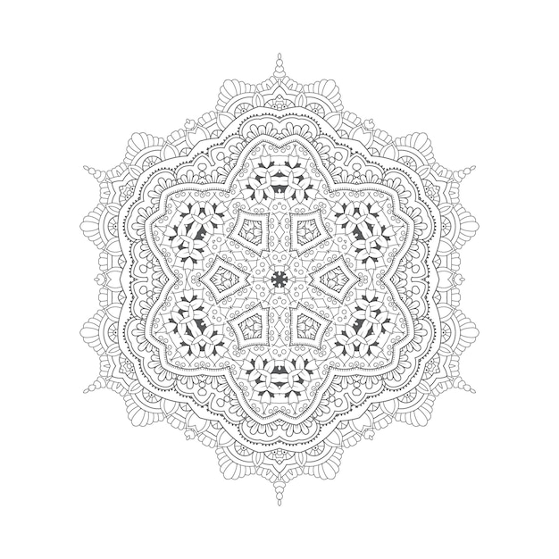 Vector de mandala para un hermoso diseño