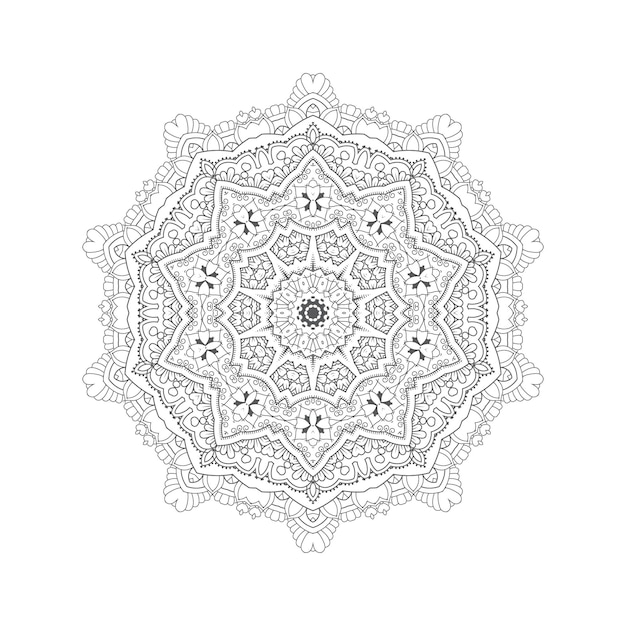 Vector de mandala para un hermoso diseño