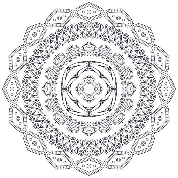 Vector mandala indio