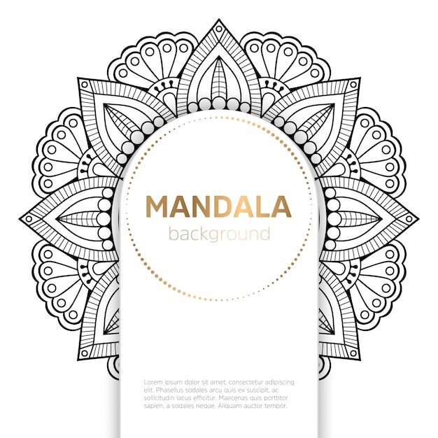 Vector mandala indio