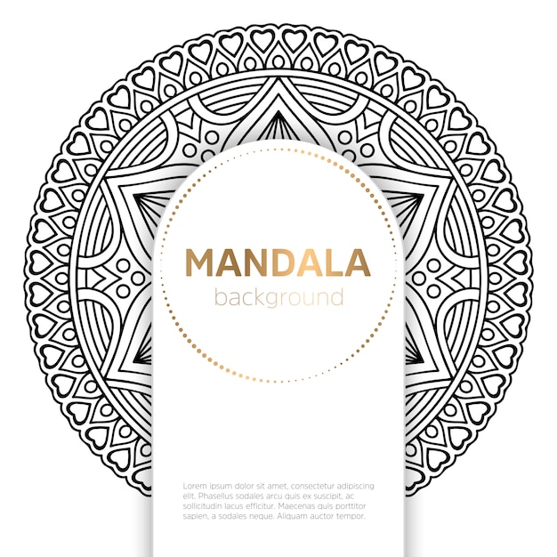 Vector mandala indio