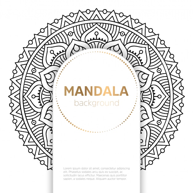 Vector mandala indio