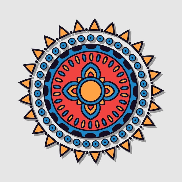 Vector de mandala indio