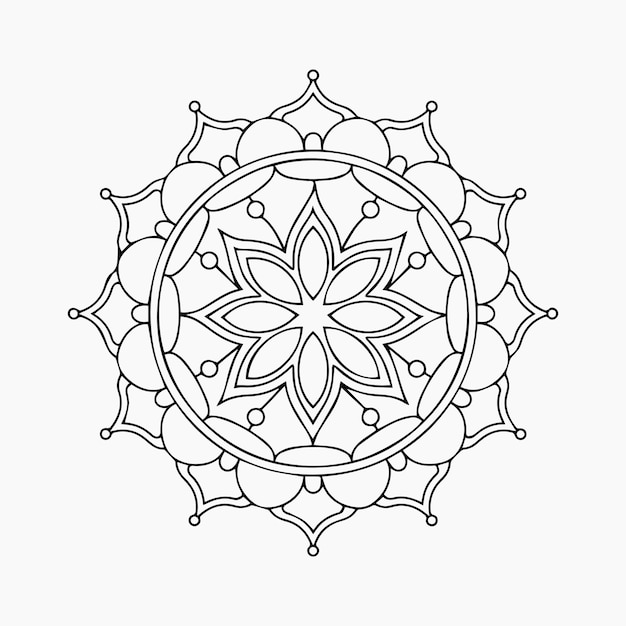 Vector de mandala simple