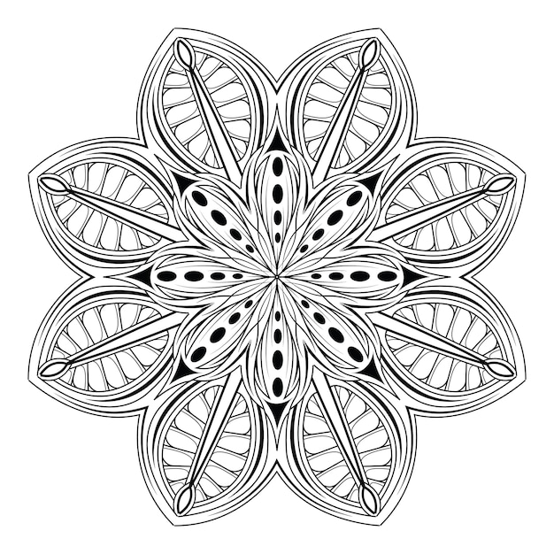 Vector vector de mandala