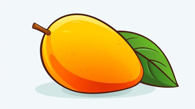 Vector vector de mango sobre un fondo blanco