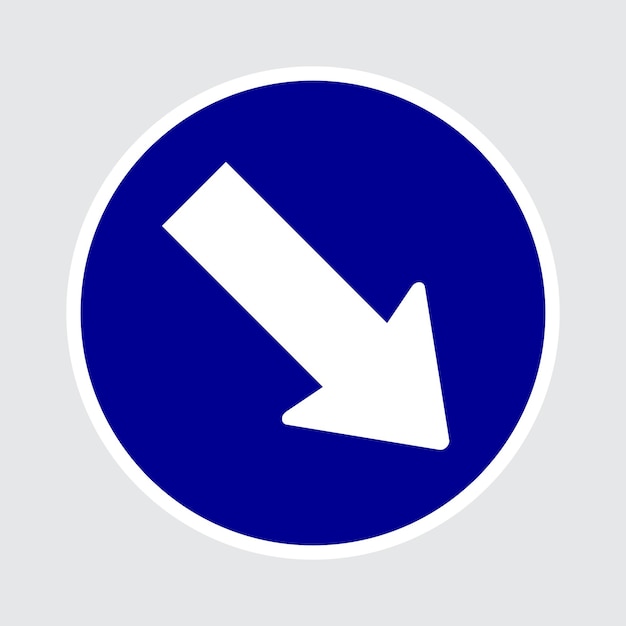 Vector de mantenimiento del signo derecho