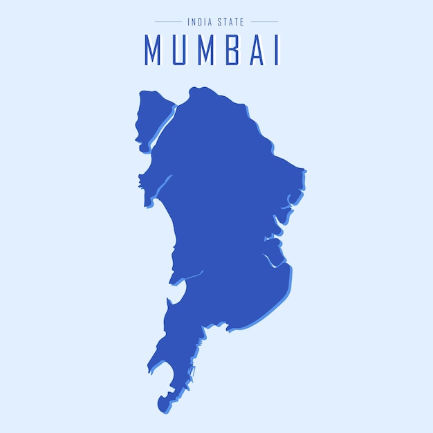 Vector del mapa de Mumbai