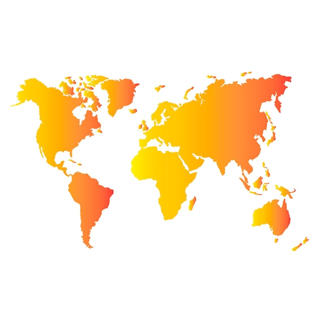 Vector de mapa mundial