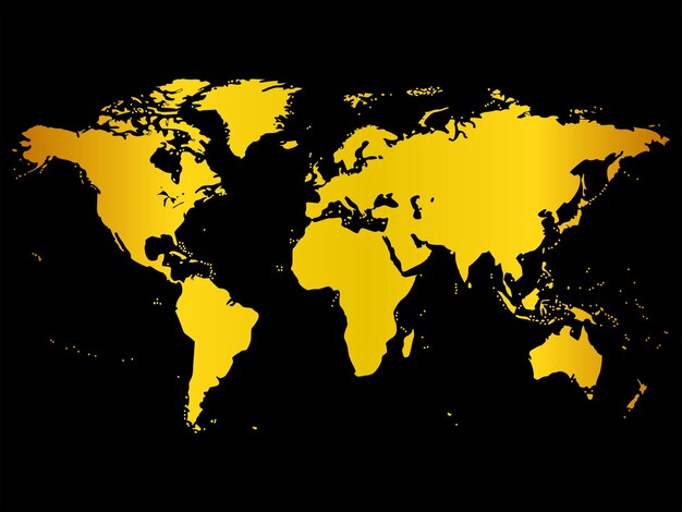 Vector del mapa del mundo