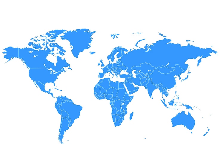 Vector vector del mapa del mundo