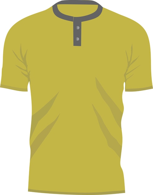 Vector vector de maqueta de camiseta de hombre casual