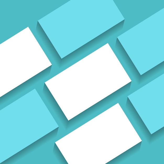 Vector de maquillaje de tarjeta de visita en blanco minimalista