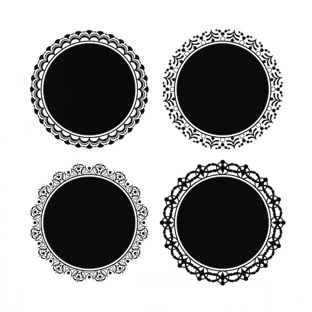 VECTOR DE MARCO DEL CÍRCULO ORNATE