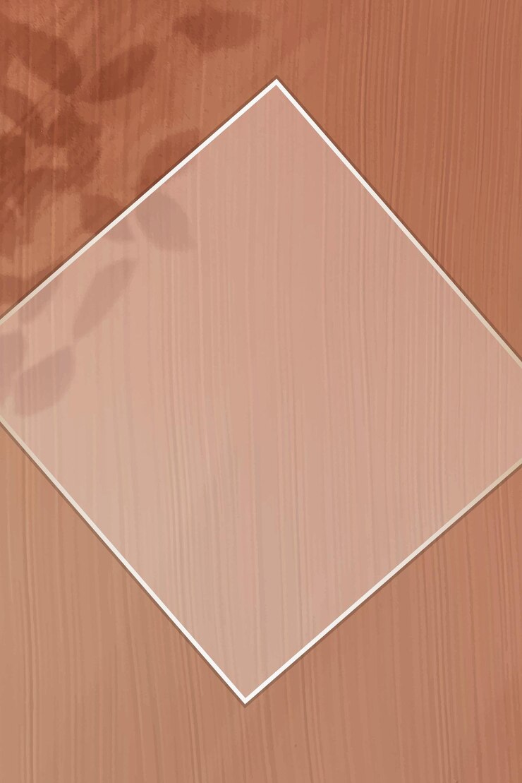Vector vector de marco de diamante de oro sobre fondo marrón