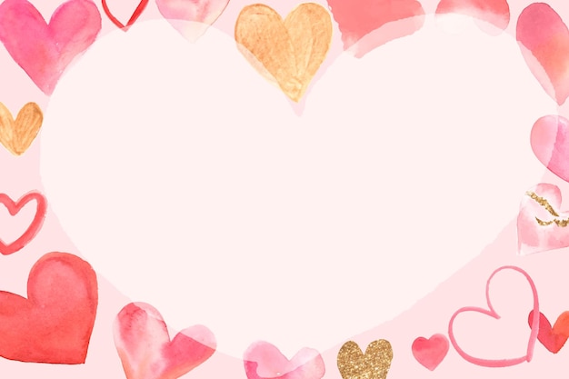 Vector de marco de feliz día de San Valentín