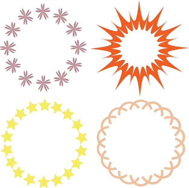 Vector del marco de Mandala