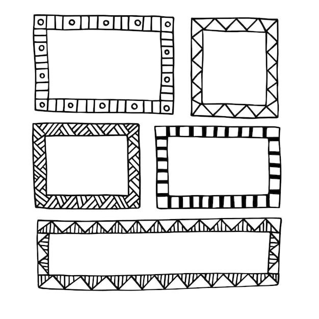 Vector de marco rectangular