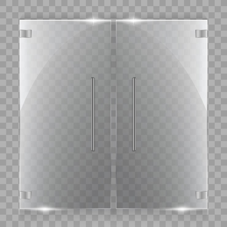 Vector vector del marco de vidrio rectangular
