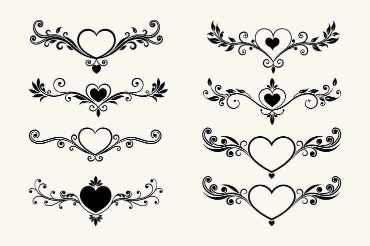 Vector de marco vintage para el día de San Valentín