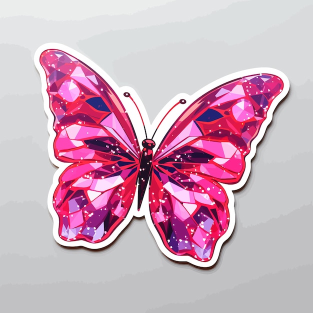 Vector vector de mariposa rosa