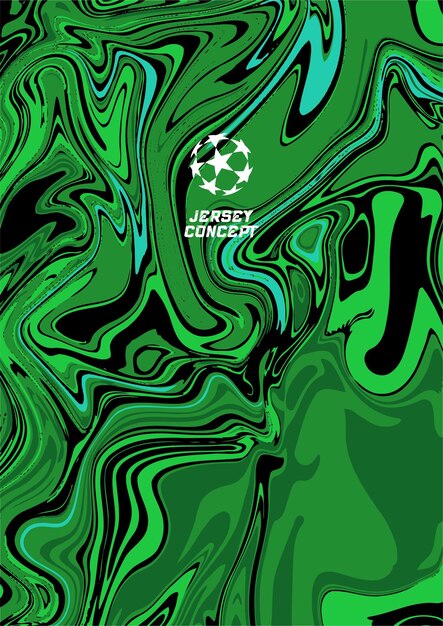 Vector de mármol líquido verde con patrón de Jersey