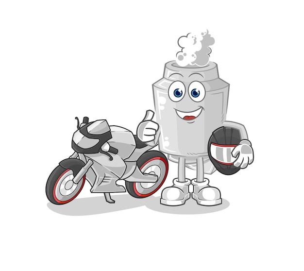 Vector de mascota de dibujos animados de carácter de corredor de escape