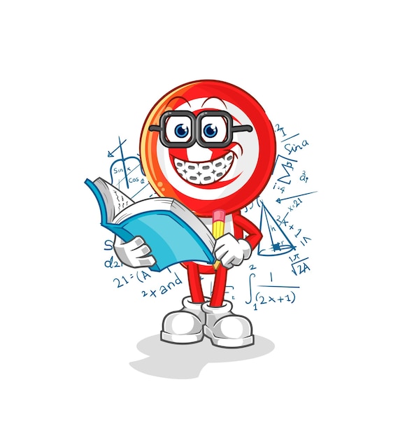 Vector de mascota de dibujos animados de dibujos animados friki de Túnez