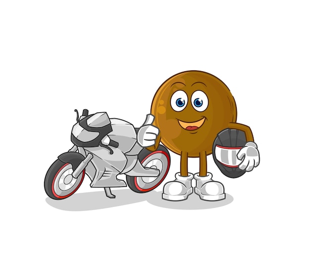 Vector de mascota de dibujos animados de personaje de corredor de piedra de aguacate
