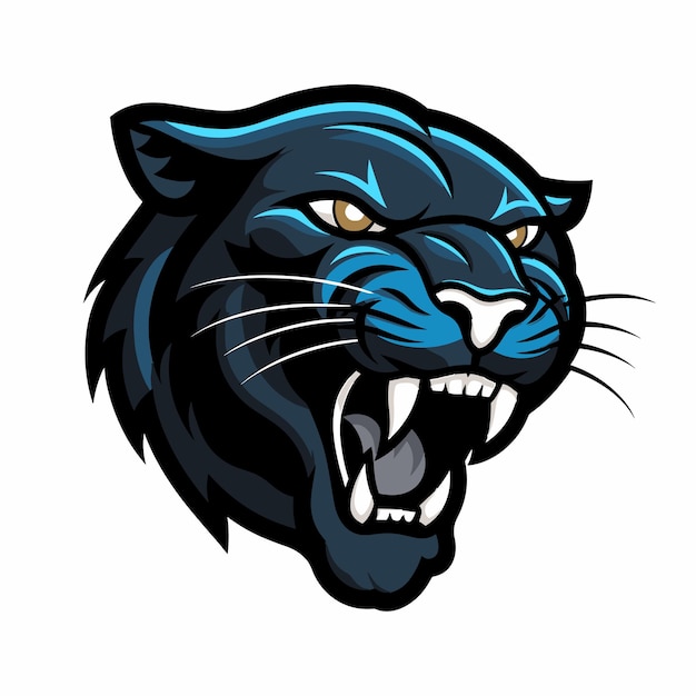 Vector de la mascota del juego de esports Panther
