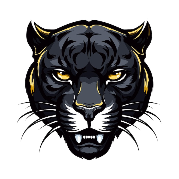 Vector de la mascota del juego de esports Panther