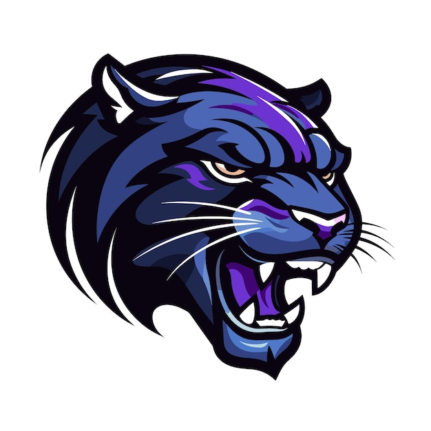 Vector de la mascota del juego de esports Panther