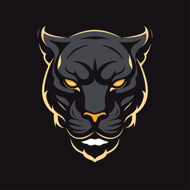 Vector de la mascota del juego de esports Panther