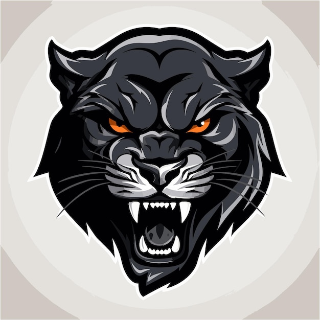 Vector de la mascota del juego de esports Panther