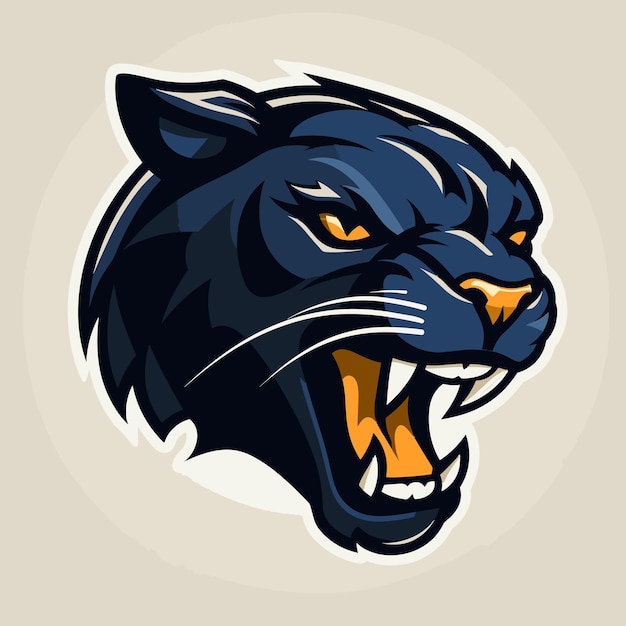 Vector de la mascota del juego de esports Panther