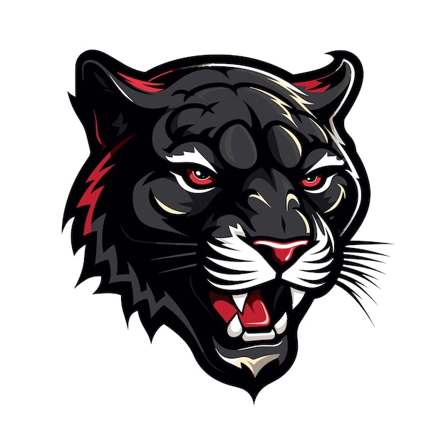 Vector de la mascota del juego de esports Panther