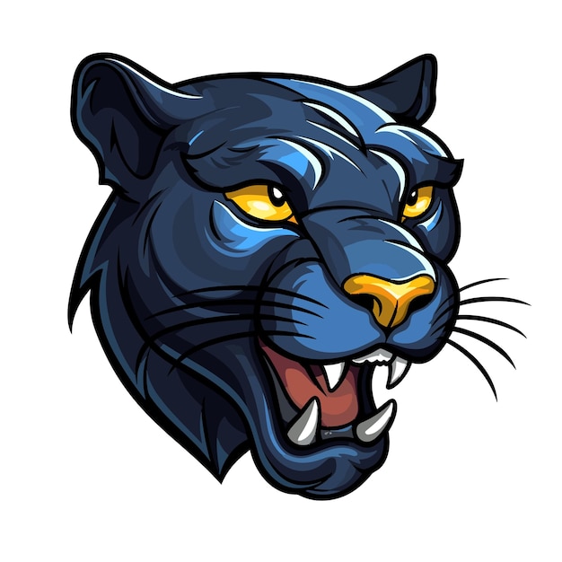 Vector de la mascota del juego de esports Panther
