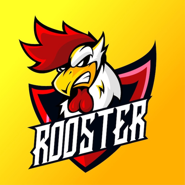 VECTOR DE LA MASCOTA DEL LOGOTIPO GALLO ESPORT