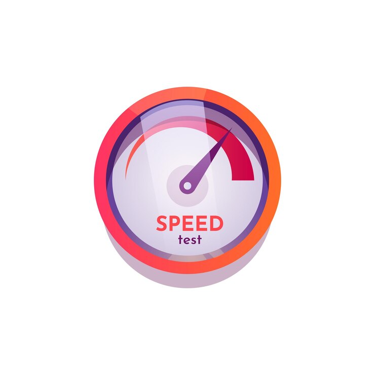 Vector de medidor de prueba de velocidad