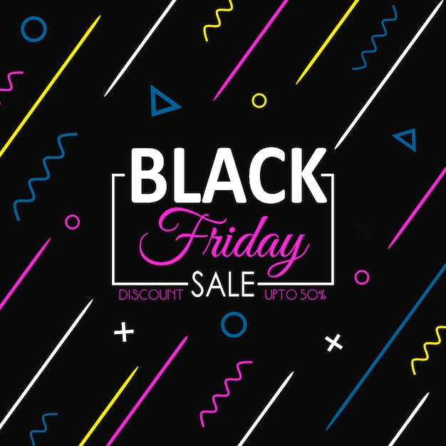 Vector vector memphis black friday fondo