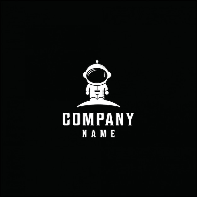 Vector minimalista astronauta Logo