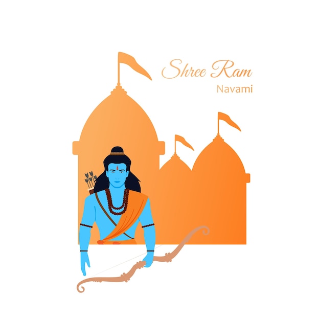 Vector mínimo de Shree Ram Navami