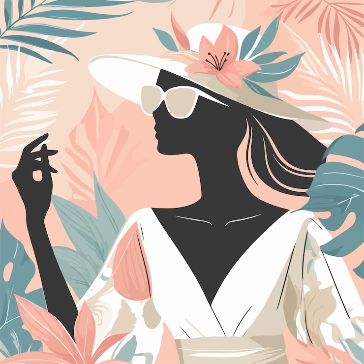 Vector vector moda moderna para mujeres diseño minimalista