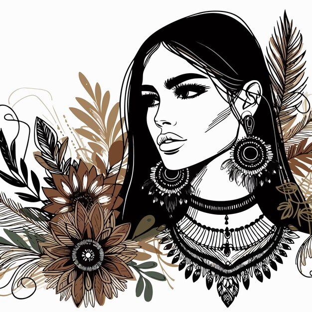 Vector moda moderna para mujeres diseño minimalista