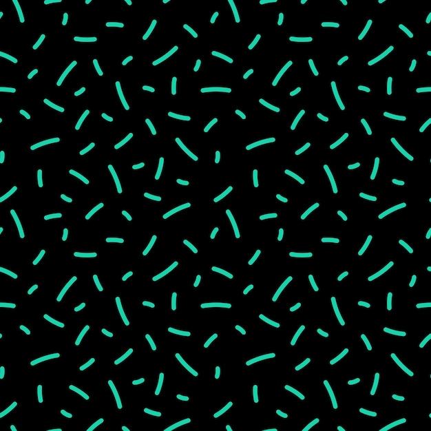 Vector de moda de patrones sin fisuras diseño de moda estilo retro 8090s fondo negro repetible