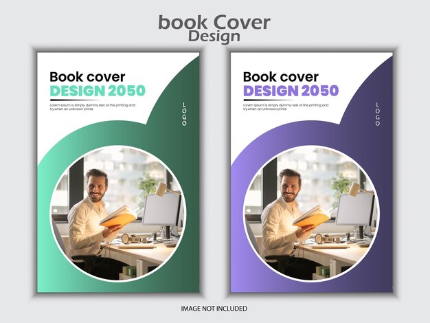 Vector modelo de diseño moderno de portada de libros corporativos y informe anual de la empresa