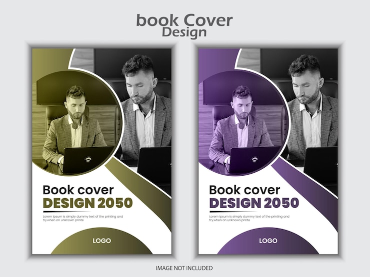 Vector modelo moderno de diseño de la portada de los libros corporativos y del informe anual de la empresa