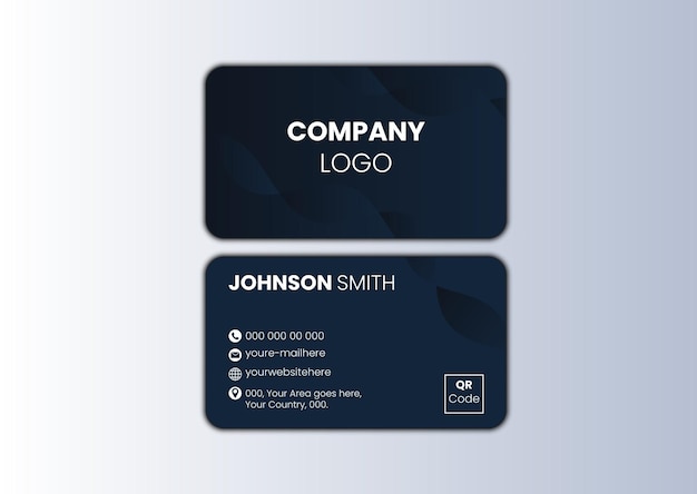 Vector moderno y creativo diseño de tarjeta de visita