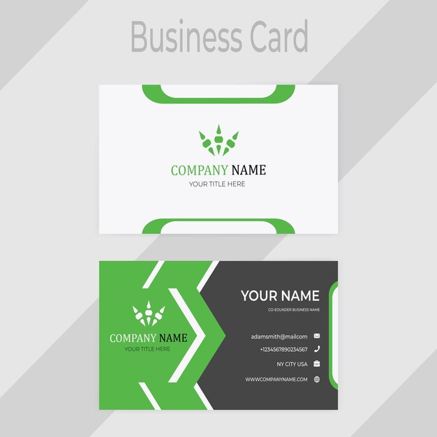 Vector moderno diseño de tarjeta de visita profesional vector